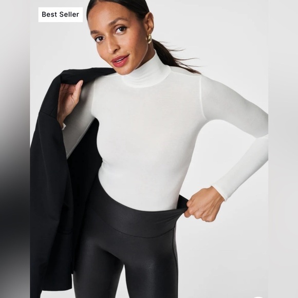 NWT SPANX Faux Leather Leggings Sz XL - Picture 12 of 12